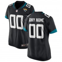 Women's Black Jacksonville Jaguars Custom Game Jersey