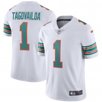 Men's Miami Dolphins Tua Tagovailoa White 2nd Alternate Vapor Limited Jersey