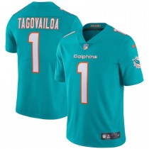 Men's Miami Dolphins Tua Tagovailoa Aqua Vapor Limited Jersey