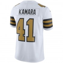 Men's New Orleans Saints Alvin Kamara White Vapor Untouchable Color Rush Limited Player Jersey