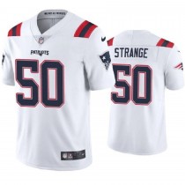 Men's New England Patriots 50 Cole Strange White Vapor Untouchable Limited Stitched Jersey