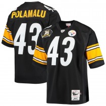 Men's Pittsburgh Steelers 43 Troy Polamalu Mitchell & Ness 2007 Authentic Jersey
