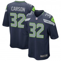 Men's Seattle Seahawks 32 Chris Carson Game Jersey