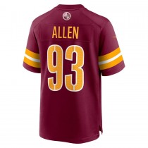 Men's Washington Commanders Jonathan Allen Burgundy Game Jersey