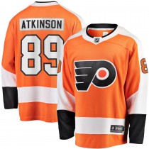 Men's Philadelphia Flyers 89 Cam Atkinson Orange Breakaway Player Jersey