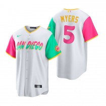 Men's San Diego Padres Wil Myers White 2022 City Connect Player Jersey