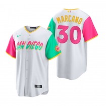 Men's San Diego Padres Tucupita Marcano White 2022 City Connect Player Jersey