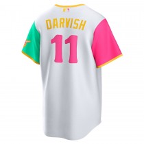 Men's San Diego Padres Yu Darvish White 2022 City Connect Replica Player Jersey