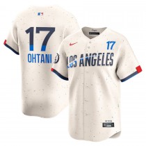 Men's Los Angeles Dodgers Shohei Ohtani Nike Cream 2024 City Connect Limited Player Jersey