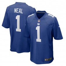 Men's New York Giants Evan Neal Royal 2022 NFL Draft First Round Pick Player Game Jersey