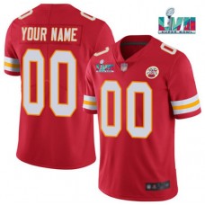 Nike Chiefs Customized Red 2023 Super Bowl LVII Vapor Limited Men Jersey