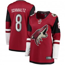 Women's Arizona Coyotes 8 Nick Schmaltz Fanatics Branded Garnet Home Breakaway Player Jersey
