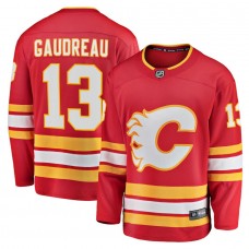 Men's Calgary Flames 13 Johnny Gaudreau Fanatics Branded Red Home Premier Breakaway Player Jersey