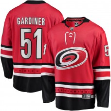 Men's Carolina Hurricanes 51 Jake Gardiner Fanatics Branded Red Home Breakaway Player Jersey