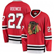 Men's Chicago Blackhawks 27 Jeremy Roenick Red Premier Breakaway Retired Player Jersey