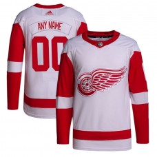 Men's Detroit Red Wings adidas White Away Primegreen Authentic Pro Custom Jersey