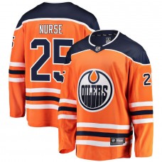 Men's Edmonton Oilers 25 Darnell Nurse Orange Breakaway Player Jersey