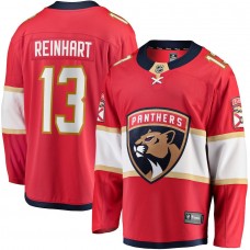 Men's Florida Panthers 13 Sam Reinhart Red Breakaway Player Jersey