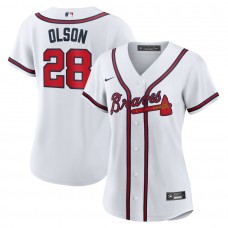 Women's Atlanta Braves Matt Olson White Home Replica Player Jersey