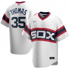 Men's Chicago White Sox 35 Frank Thomas White Home Cooperstown Collection Player Jersey
