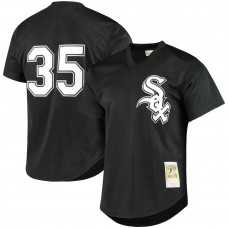 Men's Chicago White Sox Frank Thomas Mitchell & Ness Black Cooperstown Mesh Batting Practice Jersey