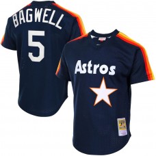 Men's Houston Astros Jeff Bagwell Mitchell & Ness Navy Cooperstown Mesh Batting Practice Jersey
