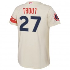Youth Los Angeles Angels Mike Trout Cream 2022 City Connect Replica Player Jersey