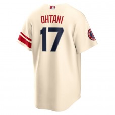 Men's Los Angeles Angels Shohei Ohtani Cream 2022 City Connect Player Jersey
