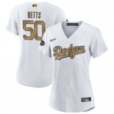 Women's Los Angeles Dodgers Moolie Betts White 2022 MLB All-Star Game Jersey