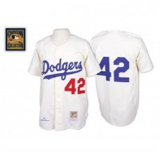 Men's Los Angeles Dodgers Jackie Robinson White Throwback Baseball Jersey