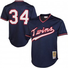 Men's Minnesota Twins Kirby Puckett Mitchell & Ness Navy 1985 Authentic Cooperstown Collection Mesh Batting Practice Jersey