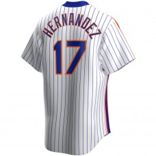 Men's New York Mets 17 Keith Hernandez White Home Cooperstown Collection Player Jersey