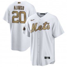 Men's New York Mets Pete Alonso White 2022 MLB All-Star Game Jersey