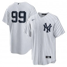 Men's New York Yankees 99 Aaron Judge White Home Jersey