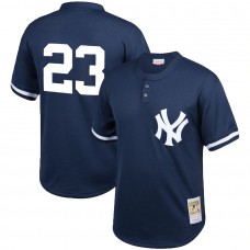 Men's New York Yankees Don Mattingly Mitchell & Ness Navy Cooperstown Collection Big & Tall Mesh Batting Practice Jersey