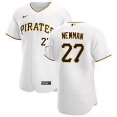 Men's Pittsburgh Pirates 27 Kevin Newman White Home Authentic Jersey