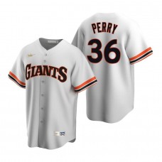 Men's San Francisco Giants Gaylord Perry White Home Cooperstown Collection Player Jersey