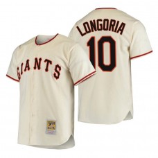 Men's San Francisco Giants Evan Longoria Cream Throwback Jersey