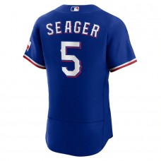 Men's Texas Rangers 5 Corey Seager Royal Alternate Authentic Player Jersey