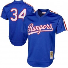 Men's Texas Rangers Nolan Ryan Mitchell & Ness Royal 1989 Authentic Cooperstown Collection Mesh Batting Practice Jersey
