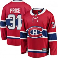 Men's Montreal Canadiens 31 Carey Price Red Breakaway Player Jersey