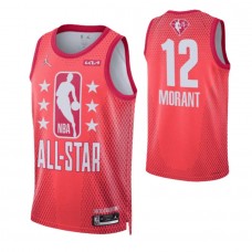 Men's 2022 NBA All Star 12 Ja Morant Red Jersey