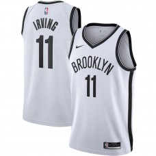 Men's Brooklyn Nets 11 Kyrie Irving White Swingman Jersey - Association Edition