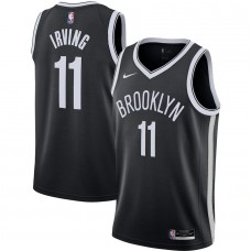 Men's Brooklyn Nets 11 Kyrie Irving Black Swingman Jersey - Icon Edition