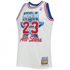 Men's Eastern Conference Michael Jordan Mitchell & Ness White Hardwood Classics 1992 NBA All-Star Game Authentic Jersey
