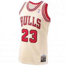 Men's Chicago Bulls Michael Jordan Mitchell & Ness Gold 1995-96 Hardwood Classics Premium Gold Jersey