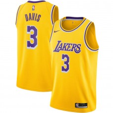 Men's Los Angeles Lakers 3 Anthony Davis Swingman Jersey