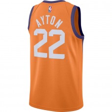 Men's Phoenix Suns 22 Deandre Ayton Orange Swingman Jersey - Statement Edition