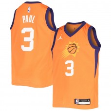 Men's Phoenix Suns 3 Chris Paul Jordan Brand Orange Player Jersey - Statement Edition