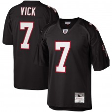 Men's Atlanta Falcons 7 Michael Vick Mitchell & Ness Black Legacy Replica Jersey